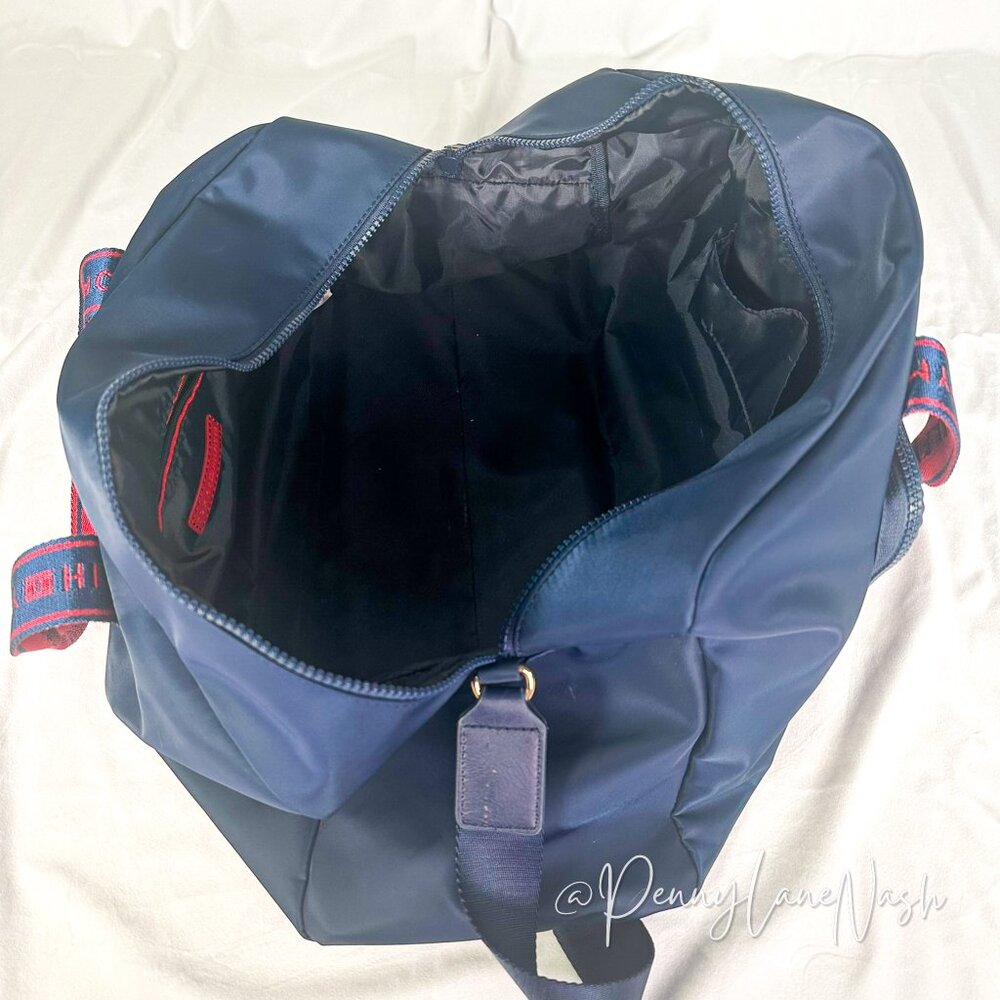 Tommy Hilfiger Neoprene Gym Weekend Duffel Bag Blue - Picture 16 of 16